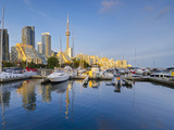 Canada, Ontario, Toronto, Marina Quay West, Skyline with Cn Tower Photographic Print by Alan Copson