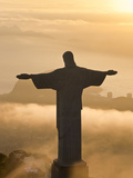 Statue of Jesus, known as Cristo Redentor (Christ the Redeemer), on Corcovado Mountain in Rio De Ja Photographic Print by Peter Adams