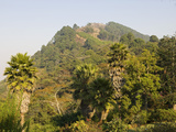 Malawi, Zomba, View from the Exotic Gardens of Ku Chawe Inn Towards Zomba Mountain Photographic Print by John Warburton-lee