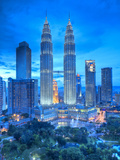 Petronas Towers and Klcc, Kuala Lumpur, Malaysia Photographic Print by Jon Arnold