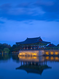 Korea, Gyeongsangbuk-Do, Gyeongju, Anapji Pond Photographic Print by Jane Sweeney