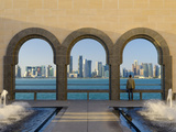 Qatar, Doha, Doha Skyline from Museum of Islamic Art Photographic Print by Alan Copson
