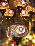Lamps and Lanterns in Shop in the Grand Bazaar, Istanbul, Turkey Photographic Print by Jon Arnold