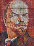 Russia, Black Sea Coast, Sochi, Riviera Park, Revolutionary Mosaic of Vladimir Lenin Photographie par Walter Bibikow