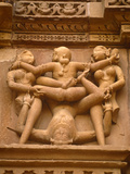 India, Madhya Pradesh, Khajuraho, Kandariya Mahadeva Temple at Khajuraho is Famed For Exuberant Scu Photographic Print by Amar Grover