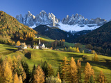 Mountains, Geisler Gruppe/ Geislerspitzen, Dolomites, Trentino-Alto Adige, Italy Photographie par Gavin Hellier