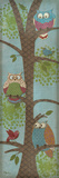 Fantasy Owls Panel II Prints by Paul Brent
