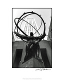 Atlas at Rockefeller Center Premium Giclee Print by Laura Denardo