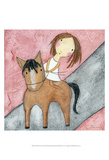 Pink Horse Prints by Carla Sonheim