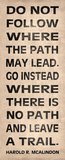 Leave a Trail Poster von N. Harbick