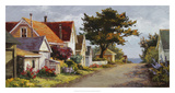 Sunlit Side Street Poster by Erin Dertner