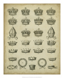 Heraldic Crowns & Coronets IV Print by Milton 