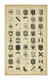 Vintage Heraldry I Poster by Chambers 