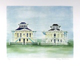 Twin Houses Mississippi Limited Edition by Mary Faulconer