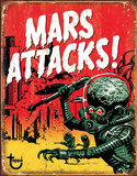 Mars Attacks Plaque en métal