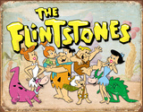 Flintstones Family Retro Plaque en métal