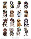 Kimberlin-Puppies Headphones Affiche