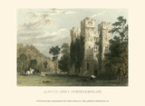 Ainwick Abbey, Northumberland Print by T. Allom