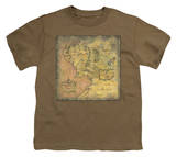 Youth: Lord of the Rings - Middle Earth Map T-Shirt