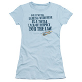Juniors: Smokey and the Bandit - Lack of Respect Shirt