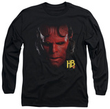 Long Sleeve: Hellboy II - Hellboy Head T-Shirt