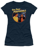 Juniors: 40 Year Old Virgin - Use your Peripherals T-Shirt