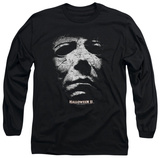 Long Sleeve: Halloween II - Masked Kitty T-Shirt