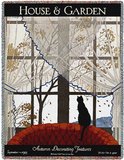 House & Garden Sept 1925 Throw Blanket by André Marty