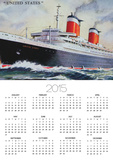 Ss United States Maiden Voyage in 1952 Prints