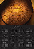 Aztec Carved Calendar Stone Poster por Randy Faris Aztec Carved Calendar Stone Poster por Randy Faris