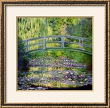 The Waterlily Pond with the Japanese Bridge, 1899 Impressão giclée emoldurada por Claude Monet The Waterlily Pond with the Japanese Bridge, 1899 Impressão giclée emoldurada por Claude Monet