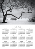 Park Benches In The Snow In Chicago Posters by Alex Fradkin