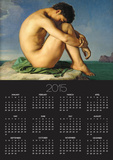 Naked Young Man Sitting by the Sea, 1836 Prints by Hippolyte Flandrin