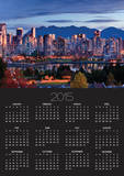 Vancouver skyline in front of North Shore Mountains Posters by Ron Watts