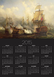 The Redoutable at Trafalgar, 21st October 1805 Poster by Auguste Etienne Francois Mayer