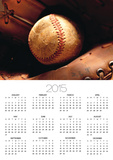 Old Baseball in Glove Posters by Danilo Calilung
