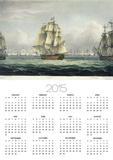 HMS Victory Sailing For French Line, Battle of Trafalgar, 1805, Engraved, T. Sutherland, Pub.1820 Prints by Thomas Whitcombe