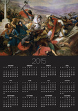 The Battle of Poitiers, 25th October 732, Won by Charles Martel (688-741) 1837 Prints by Charles Auguste Steuben