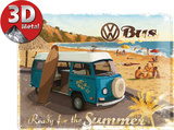 VW Ready for a Hot Summer Plaque en métal