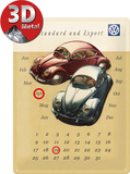 VW Käfer Duo Kalender Plaque en métal