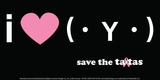 Save the Tatas - I Heart Ta-Tas Sticker Stickers