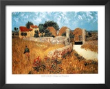 Vincent Van Gogh (Ferme En Provence) Art Poster Print Posters