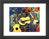 Three Folk Musicians, 1967 Prints by Romare Bearden
