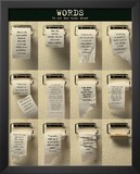 Words (On Toilet Paper, Motivational) Art Poster Print Print