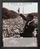 Martin Luther King Jr (I Have a Dream) Art Poster Print Art