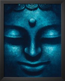 Blue Buddha (Face) Art Poster Print Posters