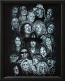 Metal Heroes (Ozzy Scott Ian Metallica Lemmy David Lee Roth Van Halen Led Zeppelin) Poster Prints