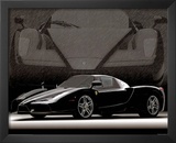 2004 Ferrari Enzo Black Car Art Print Poster Prints