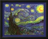 Vincent Van Gogh (Starry Night) Art Print Poster Posters