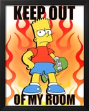 The Simpsons Keep Out Of My Room Bart Simpson TV Poster Print Prints